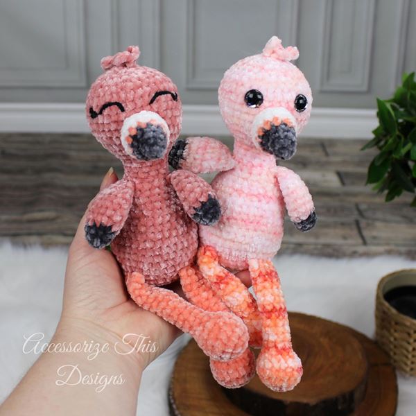 Crochet Baby Romper Pattern - Pink Flamingo