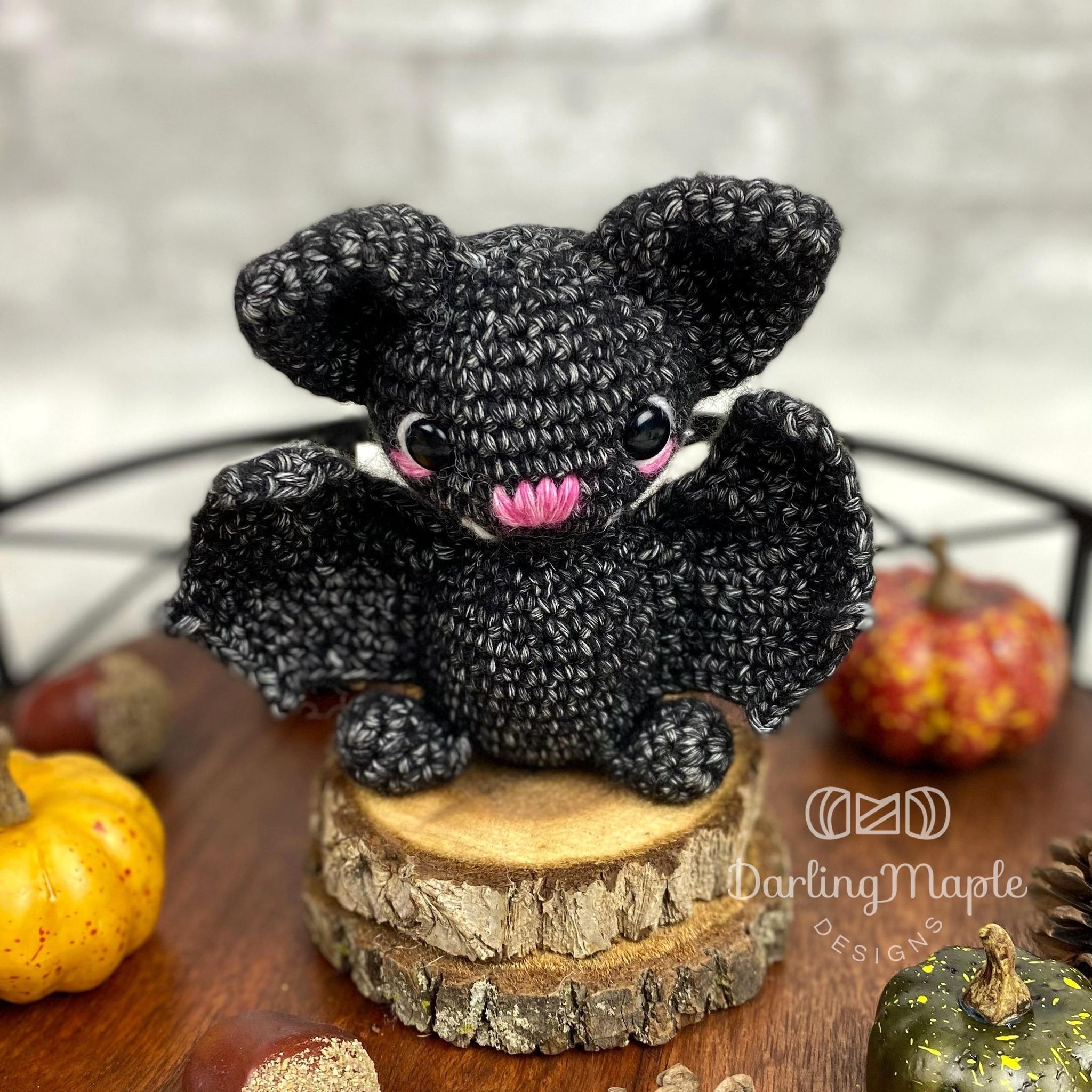 Pocket Pal Bat - Learn How to Crochet Your Own - Darling Maple Designs