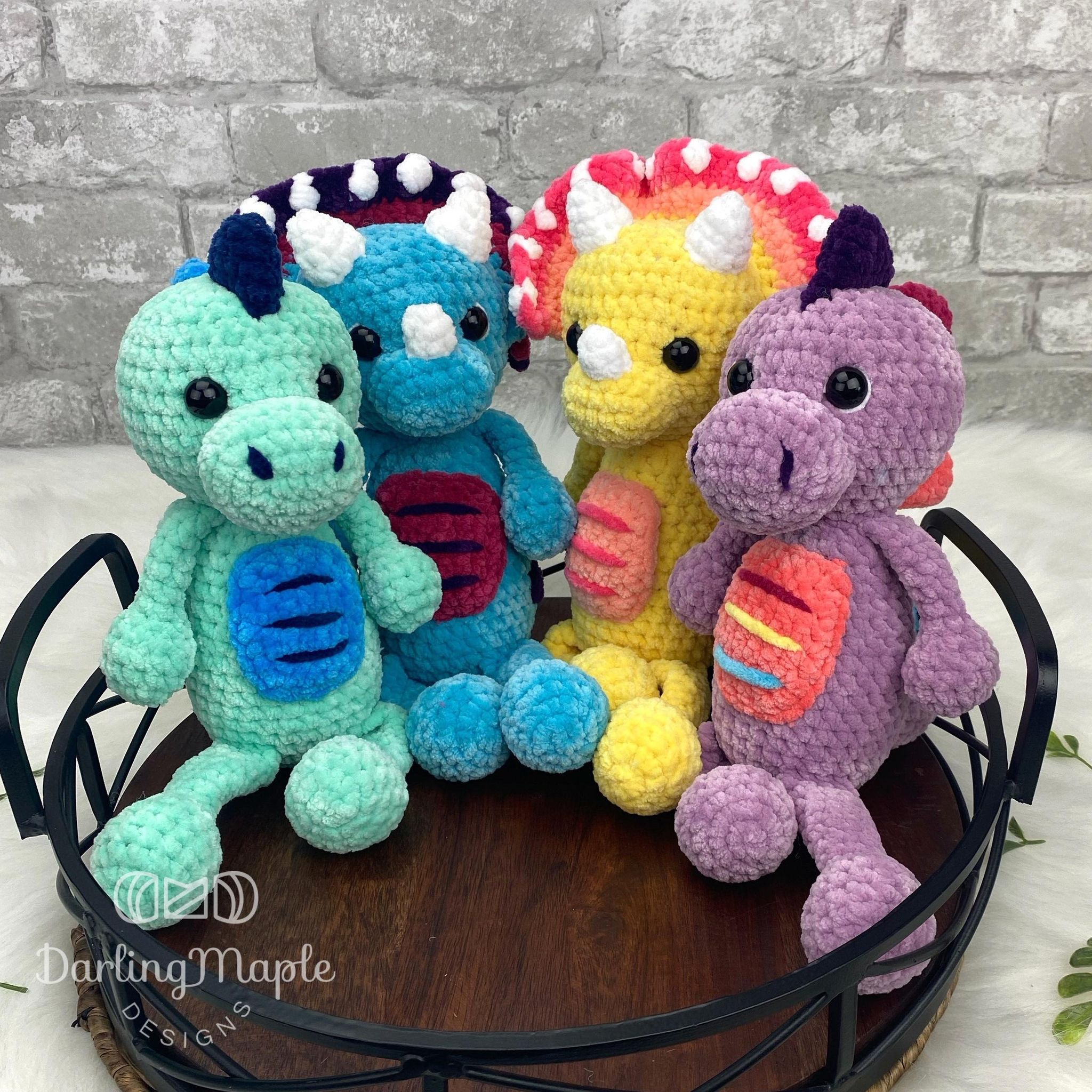 Free Dinosaur Crochet Pattern - How to Make the Flip Flop Dino ...