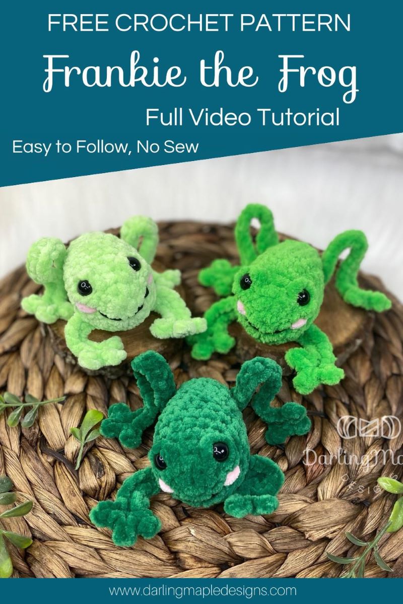 No Sew Frog Crochet Pattern - How to Make Frankie the Frog - Darling ...