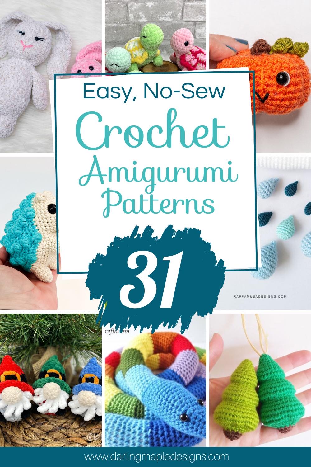 Easy, NO-SEW Crochet Amigurumi Patterns for Beginners - Darling Maple ...